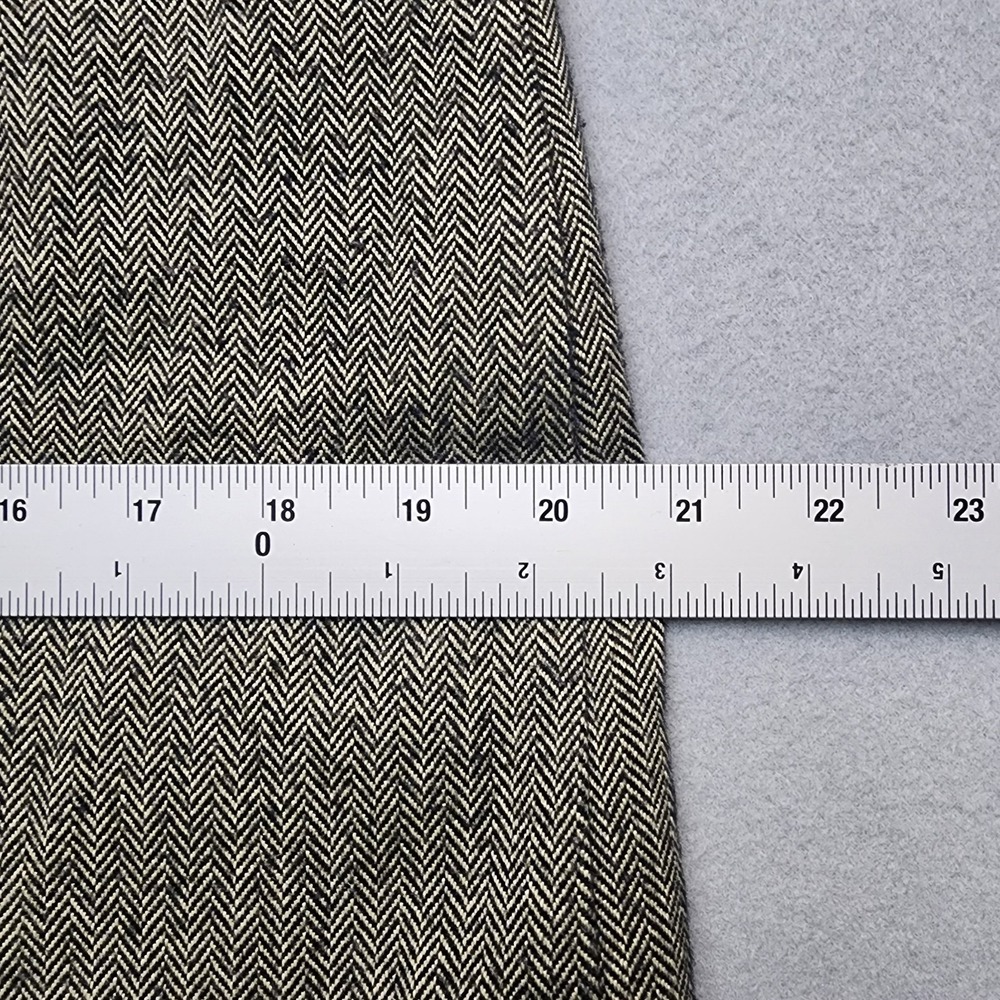 Vintage Tommy Jeans Herringbone Mini Skirt Gray Wool Blend Y2K Size 13 - Picture 9 of 10